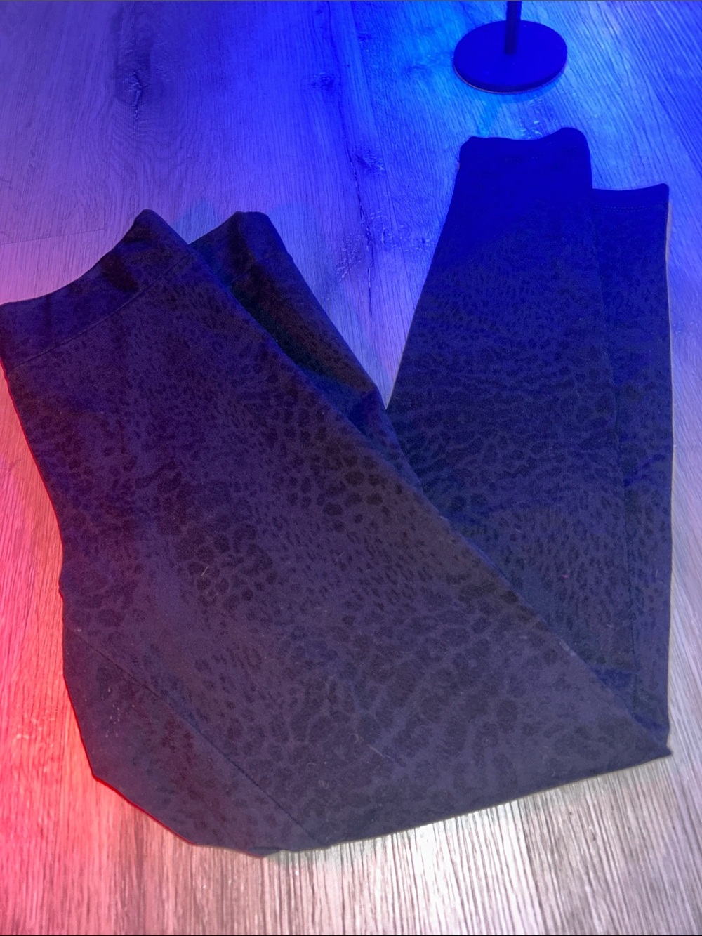 Matty M animal print leopard all black leggings